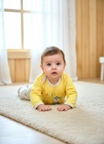 دو تیکه طرح خرس و کلاه نوزادی