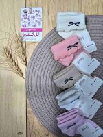 جوراب دخترانه پاکتی پاپیون - Image 2