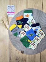 جوراب پسرانه طرح‌دار ساق بلند