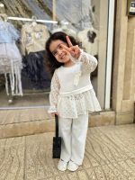 ست شومیز شلوار دخترانه شاپرک - Image 9