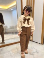 شومیز و شلوار پاپیون دخترانه - Image 8