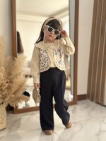 سه تیکه شومیز و شلوار وست مه گل - Image 8