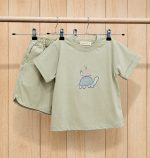 تیشرت شلوارک پنبه راحتی چاپی - Image 4