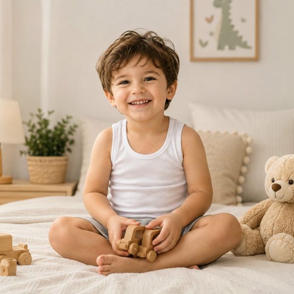 رکابی ساده اسپرت دخترانه و پسرانه
