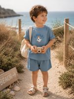 تیشرت شلوارک پنبه راحتی چاپی - Image 8