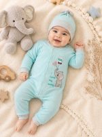 سرهمی نوزادی و کلاه طرح فیل
